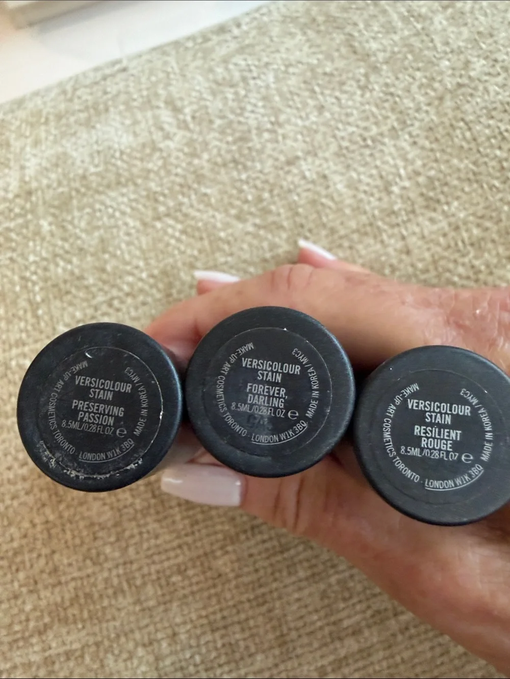 MAC Cosmetics Versicolor Stain Lipstick Trio- Discontinued! Hard to find